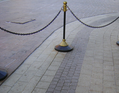прямая укладка брусчатки